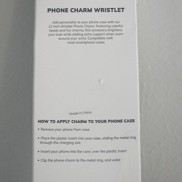 NWT Baublebar Phone Charm Wristlet Chain - Picture 2 of 5